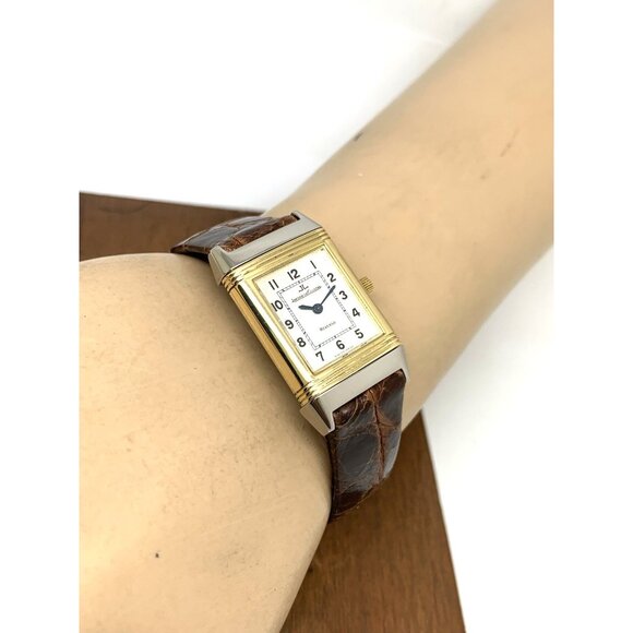 Jaeger-LeCoultre Reverso Women's Watch 260.5.08 Swiss Quartz 20x33mm Gold Steel - Picture 4 of 14